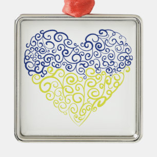 Adorno Metálico Giro espiral mehandi corazón Colores de la bandera