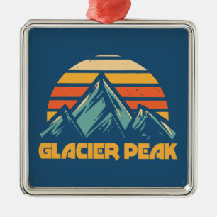 Adorno Metálico Glacier Peak Retro Turquesa