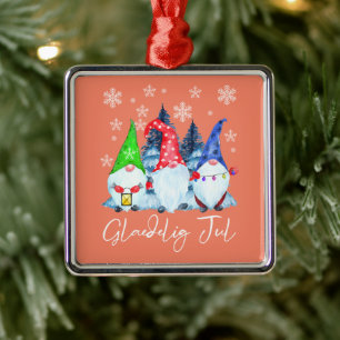Adorno Metálico Glaedelig Jul Nordic Gnomes Tomte Nisse Danish