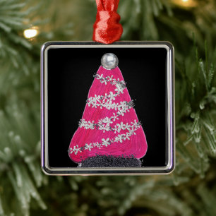 Adorno Metálico Glam Pink Christmas Tree