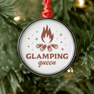 Adorno Metálico Glamour reina chica gracioso camping boho estética