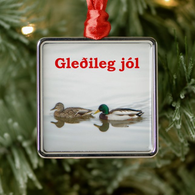 Adorno Metálico Gleðileg jól - Mallards (Árbol)