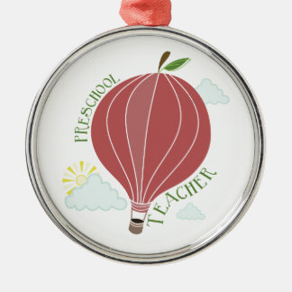 Adorno Metálico Globo preescolar Apple del aire caliente del