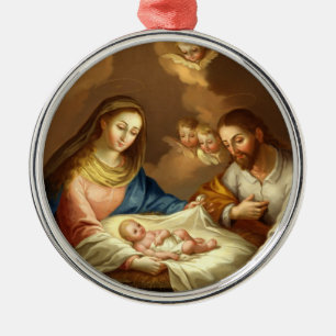 ADORNO METÁLICO GLORIA A LA SANTA FAMILIA
