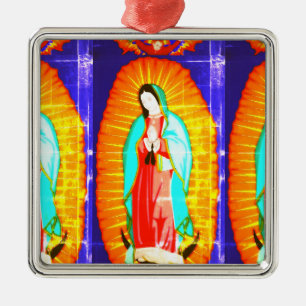 Adorno Metálico Gloria A Nuestra Señora De Guadalupe