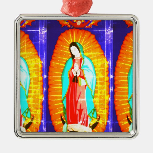 Adorno Metálico Gloria A Nuestra Señora De Guadalupe (Frente)