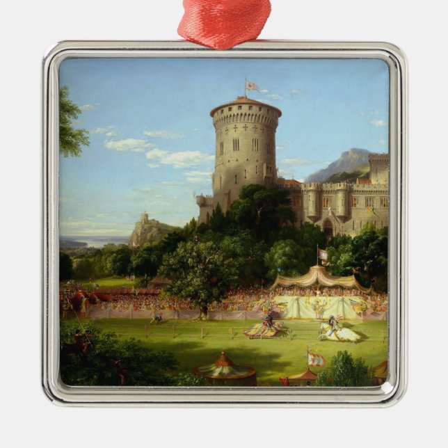 Adorno Metálico Glorioso pasado (Joust medieval) (Arte de época) (Frente)