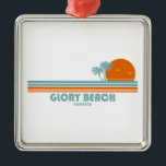 Adorno Metálico Glory Beach Georgia Sol Palmeras<br><div class="desc">Glory Beach está ubicado en la costa sureste de la isla Jekyll Georgia dentro de la playa de St. Andrew's.</div>