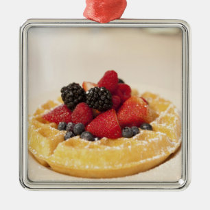 Adorno Metálico Gofre de fruta fresca