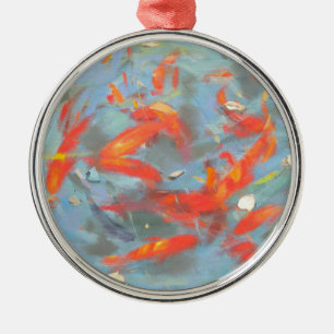 Adorno Metálico Goldfish 2010 2