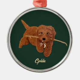 Adorno Metálico Goldie Doodle