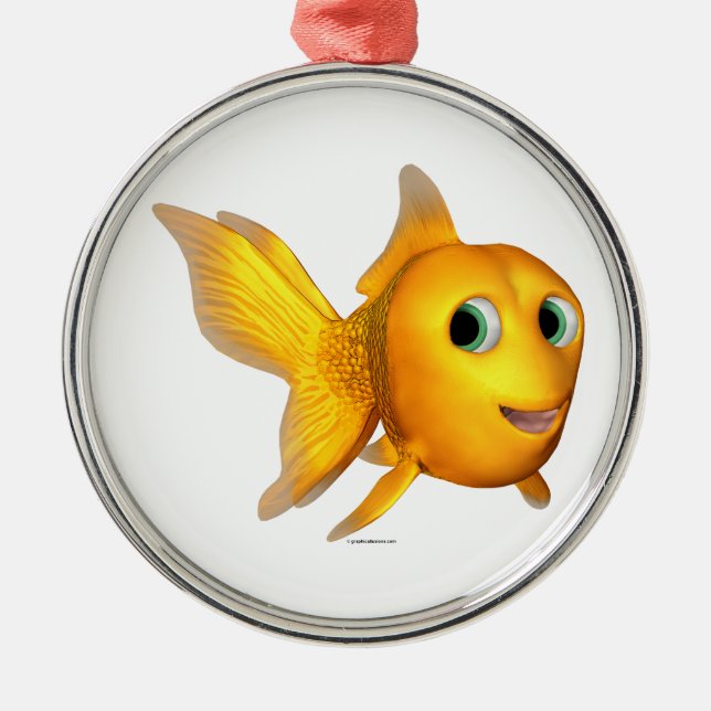 Adorno Metálico Goldie the Toon Goldfish (Frente)