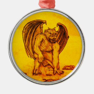 Adorno Metálico Golem Gargoyle