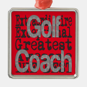 Adorno Metálico Golf Coach Extraordinaire