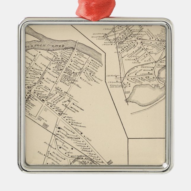 Adorno Metálico Gorham PO, ciudad de Gorham (Frente)