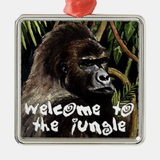 Adorno Metálico gorilla to welcome the jungle