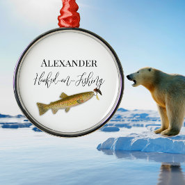 Adorno Metálico Gorra de Pesca de los Pescadores