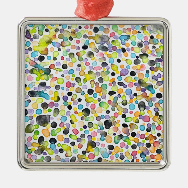 Adorno Metálico Gotas atómicas enmarcadas (Frente)