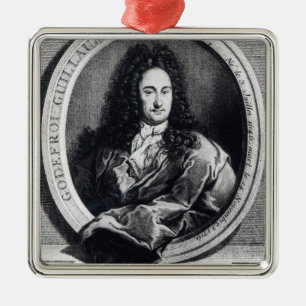Adorno Metálico Gottfried Wilhelm Leibniz