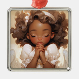 Adorno Metálico Gracets Navidades Black Angel Guardian