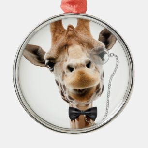 Adorno Metálico Gracia divertida con Bowtie y Monocle
