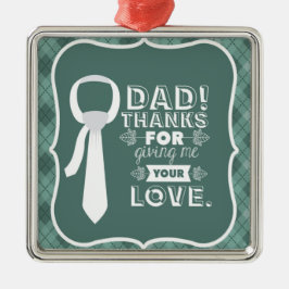 Adorno Metálico Gracias Papá Por Tu Amor Incondicional