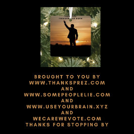 Adorno Metálico Gracias Presidente Joe Biden