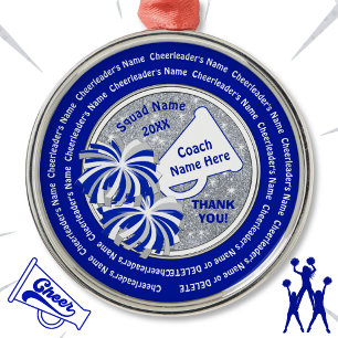 Adorno Metálico Gracias regalo por entrenador de animadores, perso