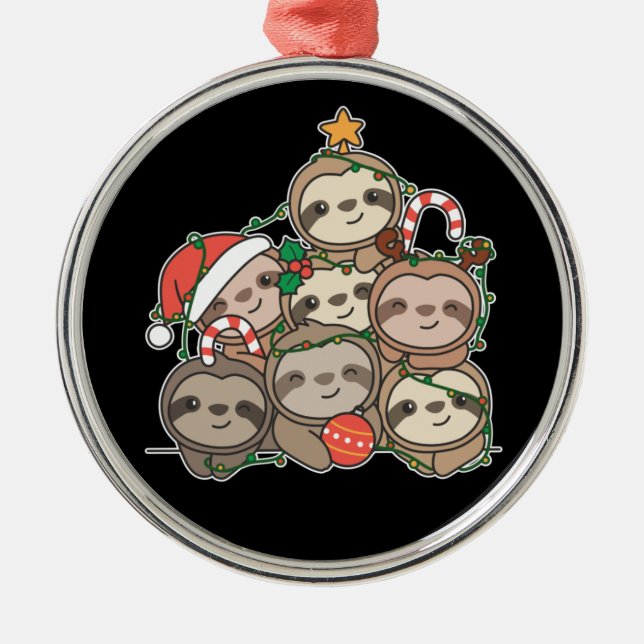 Adorno Metálico Gracioso árbol de Navidad Navidades de animales Ce (Frente)