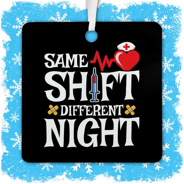 Adorno Metálico Gracioso Curso Mismo Turno Distinto Enfermero De T (Subido por el creador)