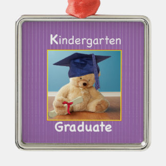 Adorno Metálico Graduación de jardín de infancia Teddy Bear sobre