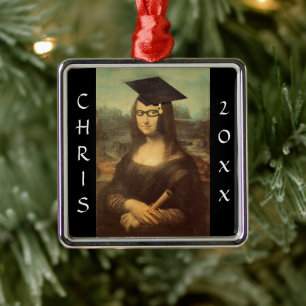 Adorno Metálico Graduación de Mona Lisa