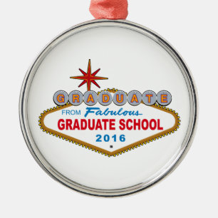 Adorno Metálico Graduado de la escuela fabulosa 2016 (Vegas