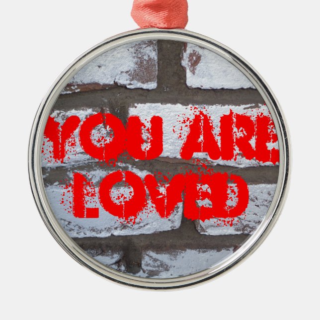 Adorno Metálico Graffiti Bricks (Frente)