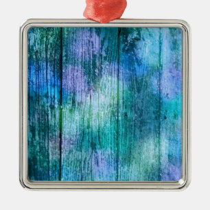 Adorno Metálico Graffiti de la cerca azul violeta azul turquesa