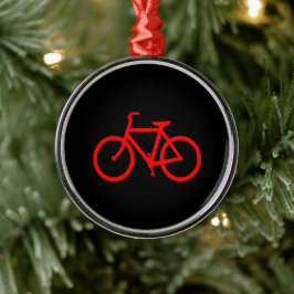 Adorno Metálico Gráfico de bicicleta roja