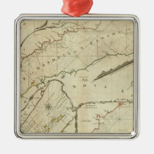 Adorno Metálico Gráfico exacto del río San Lorenzo