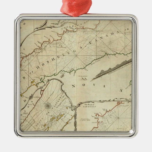 Adorno Metálico Gráfico exacto del río San Lorenzo (Frente)