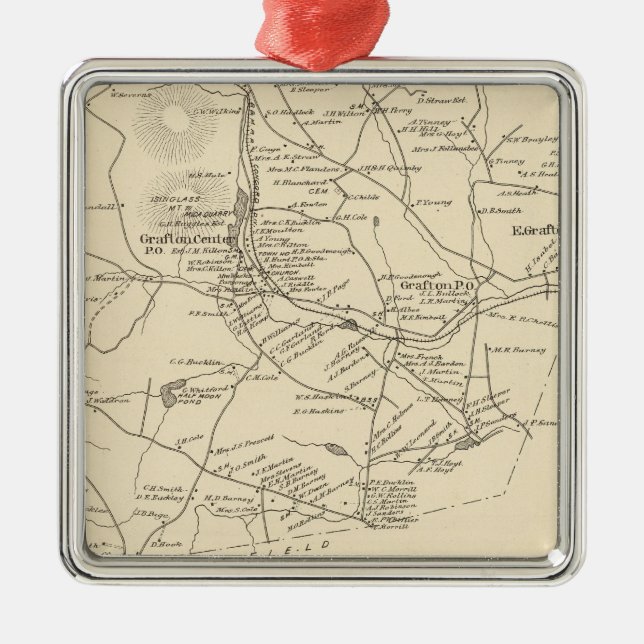 Adorno Metálico Grafton, Grafton Co (Frente)