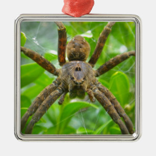 Adorno Metálico Gran araña marrón