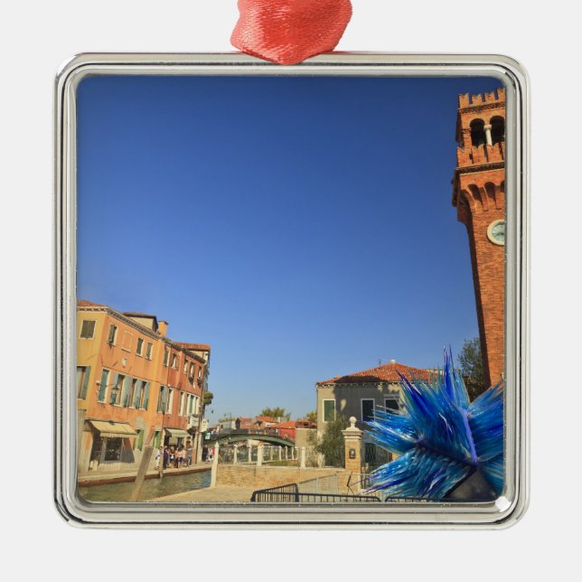 Adorno Metálico Gran estatua de cristal y torre de la campanilla,  (Frente)