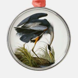 Adorno Metálico Gran garza azul, John James Audubon