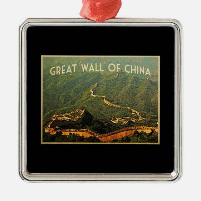 Adorno Metálico Gran Muralla De China (Frente)