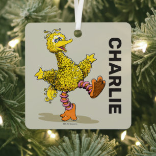 Adorno Metálico Gran pájaro de arte retro personalizado