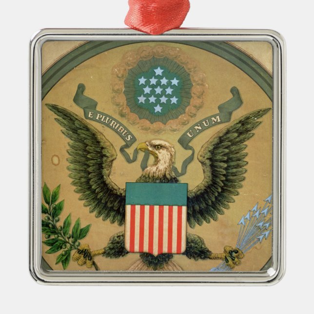 Adorno Metálico Gran sello de los Estados Unidos, c.1850 (Frente)