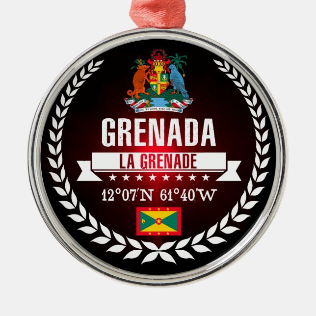 Adorno Metálico Granada (Frente)