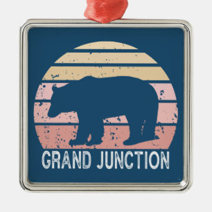 Adorno Metálico Grand Junction Colorado Oso Retro