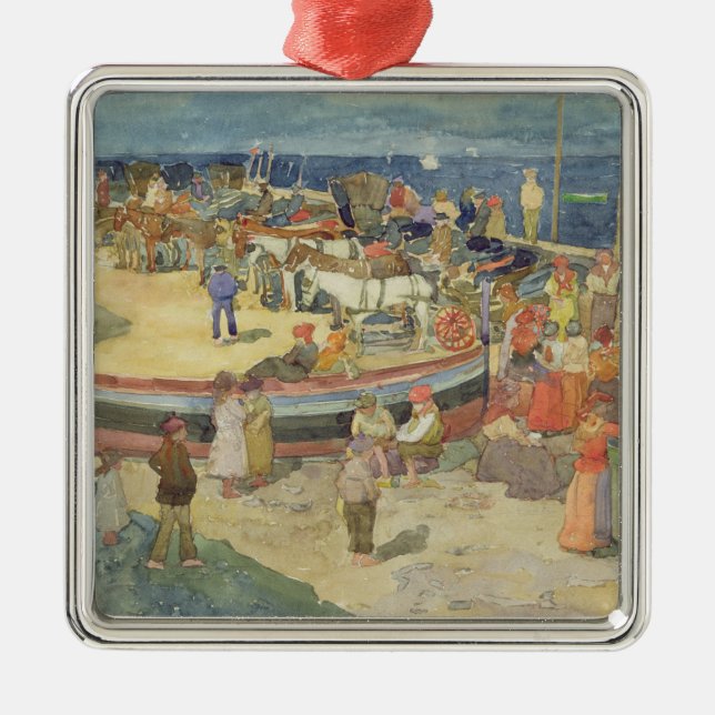 Adorno Metálico Grande puerto deportivo, Capri (Frente)