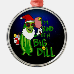 Adorno Metálico Grandes Navidades de PIckleball Santa