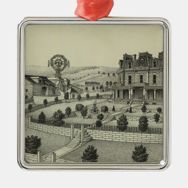 Adorno Metálico Granja de Spring Hill, el condado de Chase, Kansas (Frente)